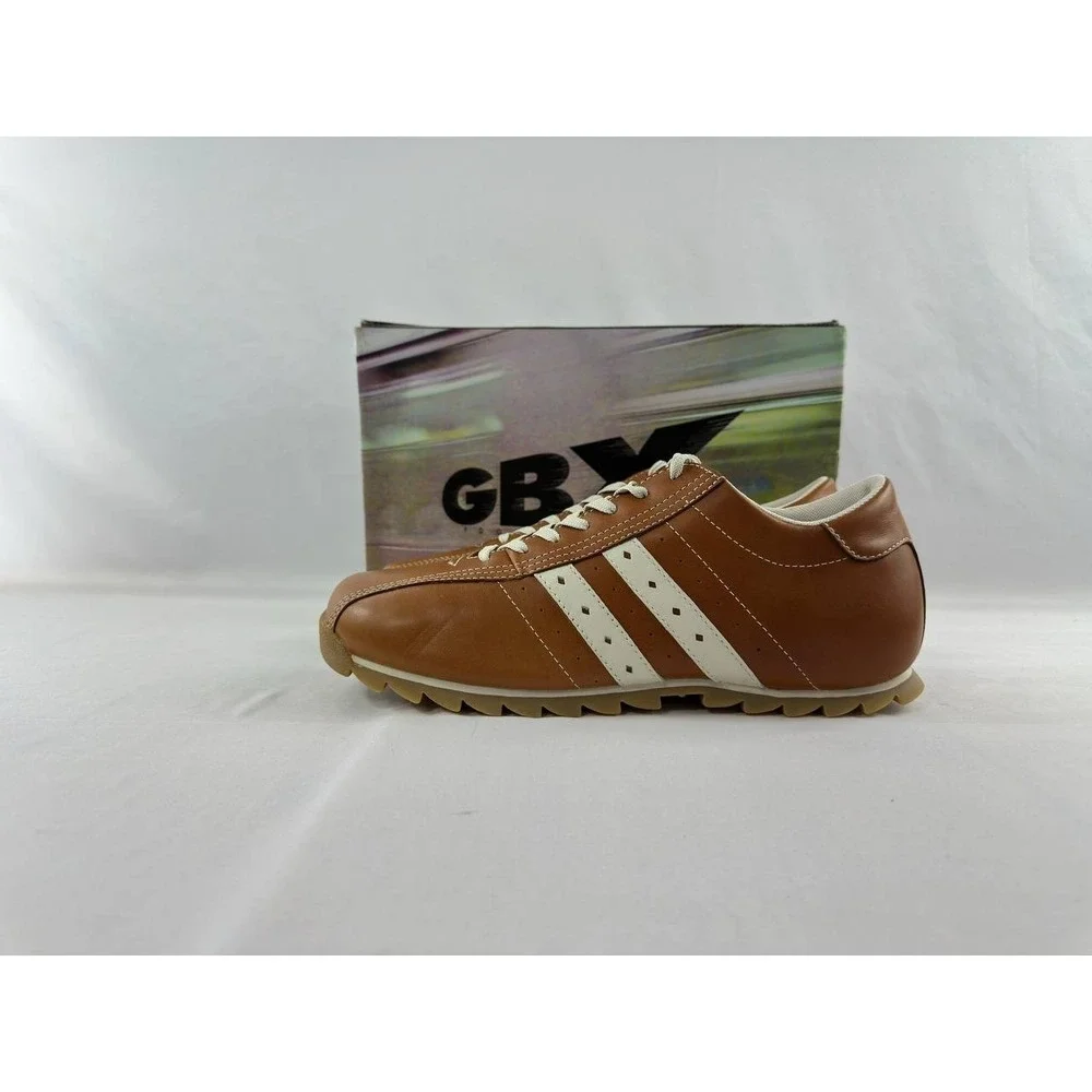 Vintage Y2K GBX Juice Leather Casual Shoes Brown Men's Size 12